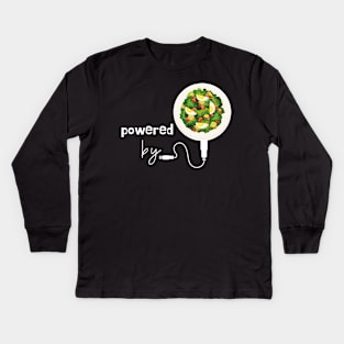 Powered by Cesar Salad Kids Long Sleeve T-Shirt